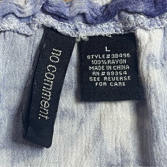 No Comment Off The Shoulder Top Size Large Tie Dye - Picture 6 of 11